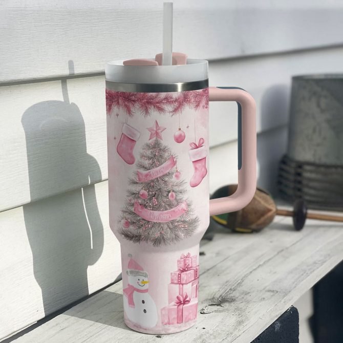 Cheer Christmas Custom Stanley Quencher 40oz Stainless Steel Tumbler With Handle - Image 2