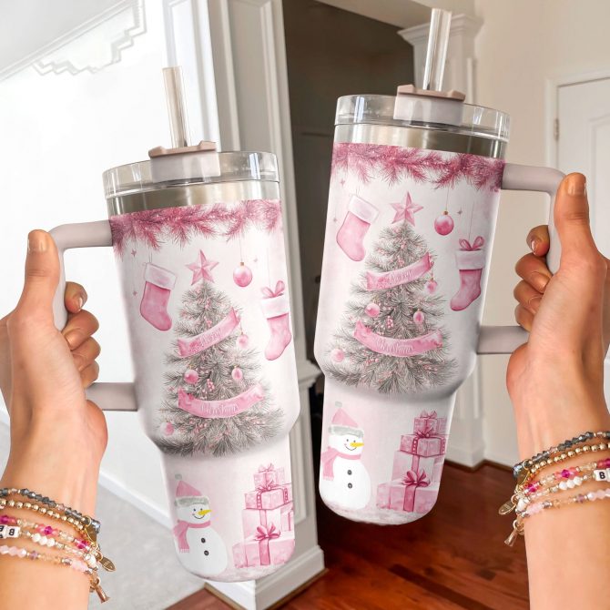 Cheer Christmas Custom Stanley Quencher 40oz Stainless Steel Tumbler With Handle - Image 3