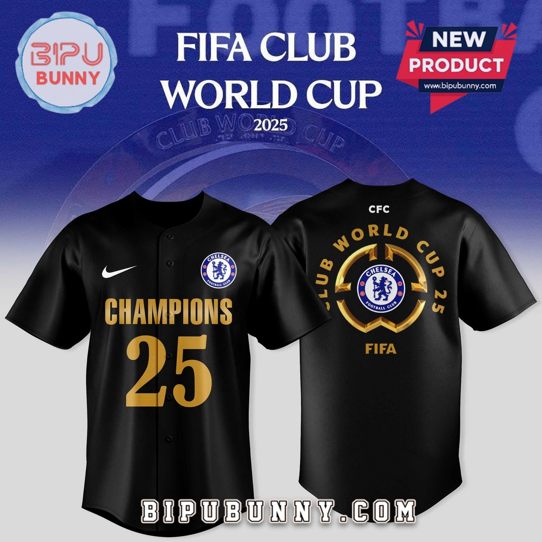 Chelsea - FIFA Club World Cup Champions Baseball Jersey