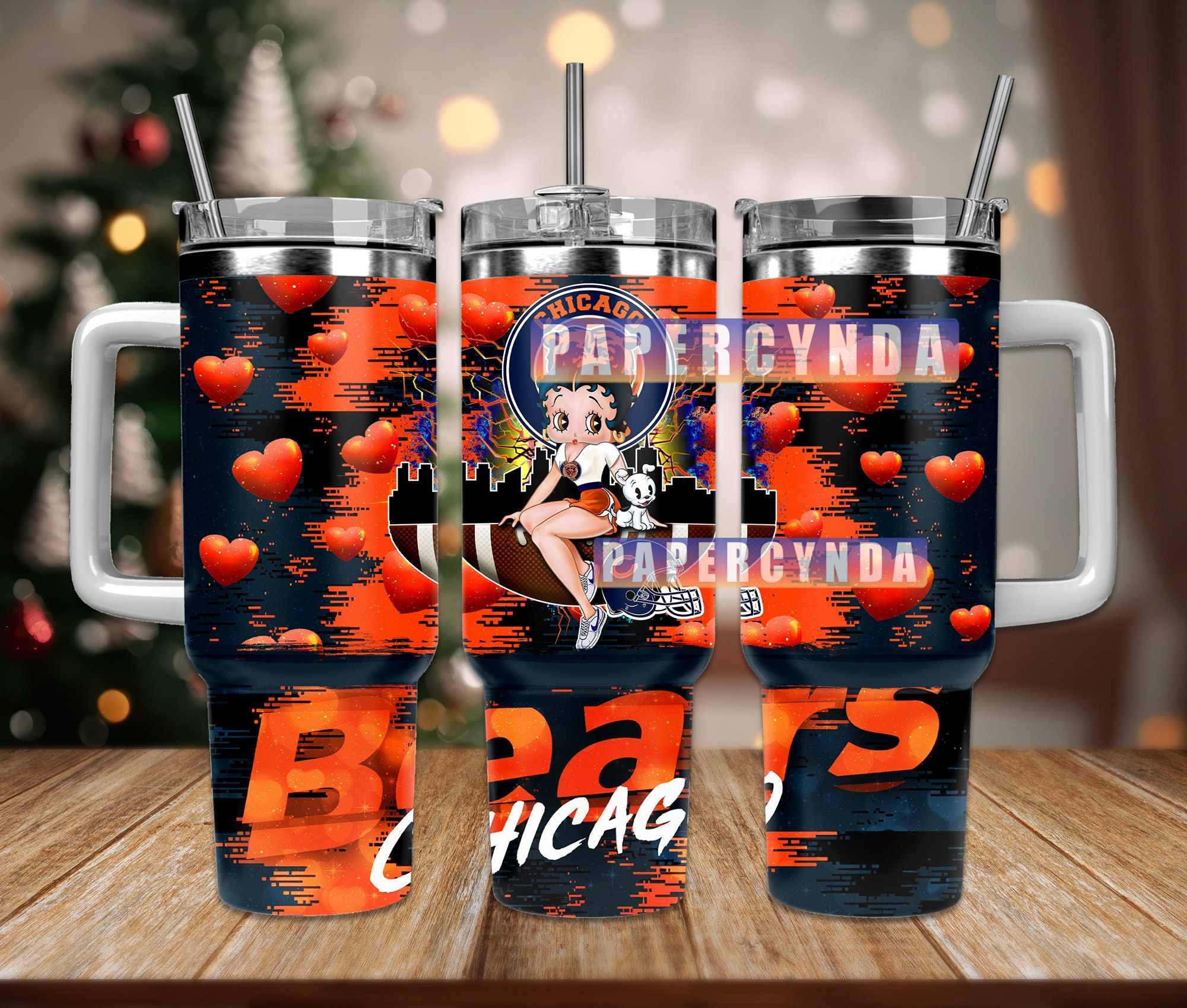 Cute Cartoon Cityscape Tumbler - Perfect Holiday Gift with Straw & Handle