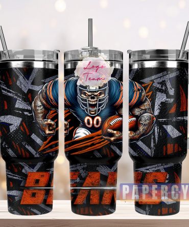 Cool Football Skull Tumbler - Perfect Gift for Sports Fans