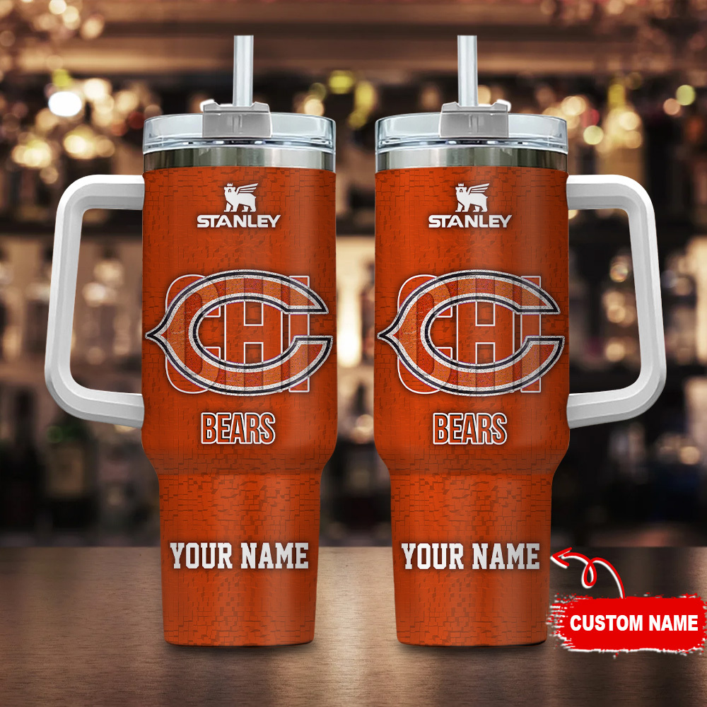 Customizable Bears Tumbler with Handle - Personalize Your Drinkware Today!