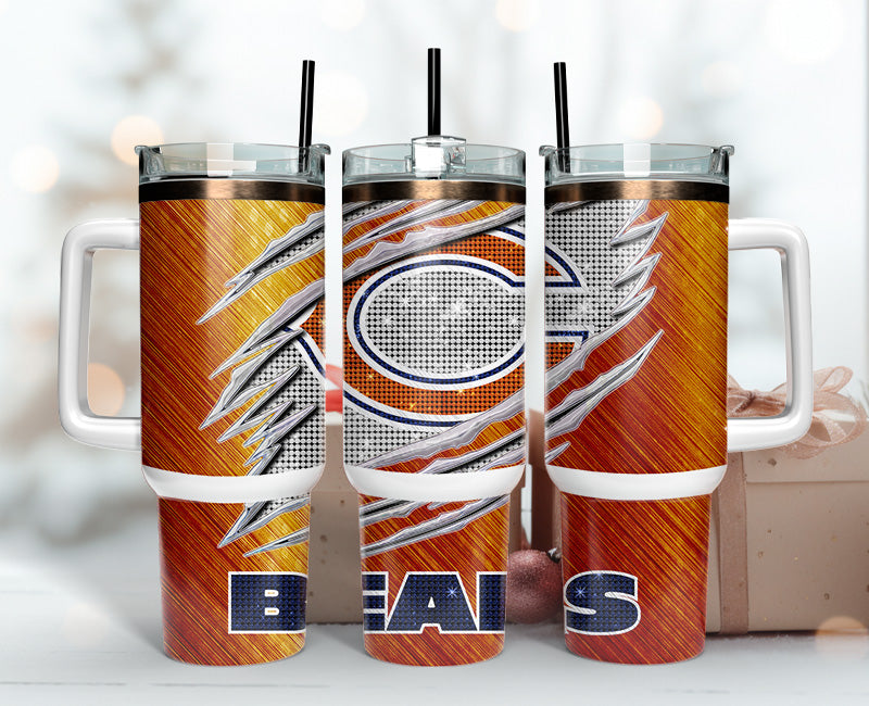 Personalized Football Team Tumbler with Lid & Straw - Perfect Gift for Fans