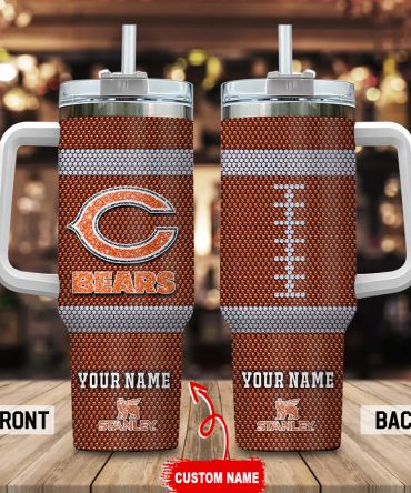 Customizable Football Tumbler with Handle - Personalized Fan Gift