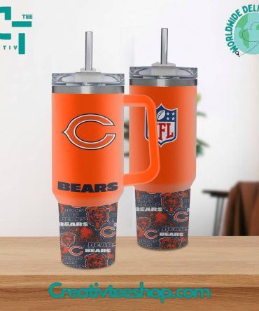 Chicago Bears Insulated Tumbler with Handle - NFL Fan Favorite Mug