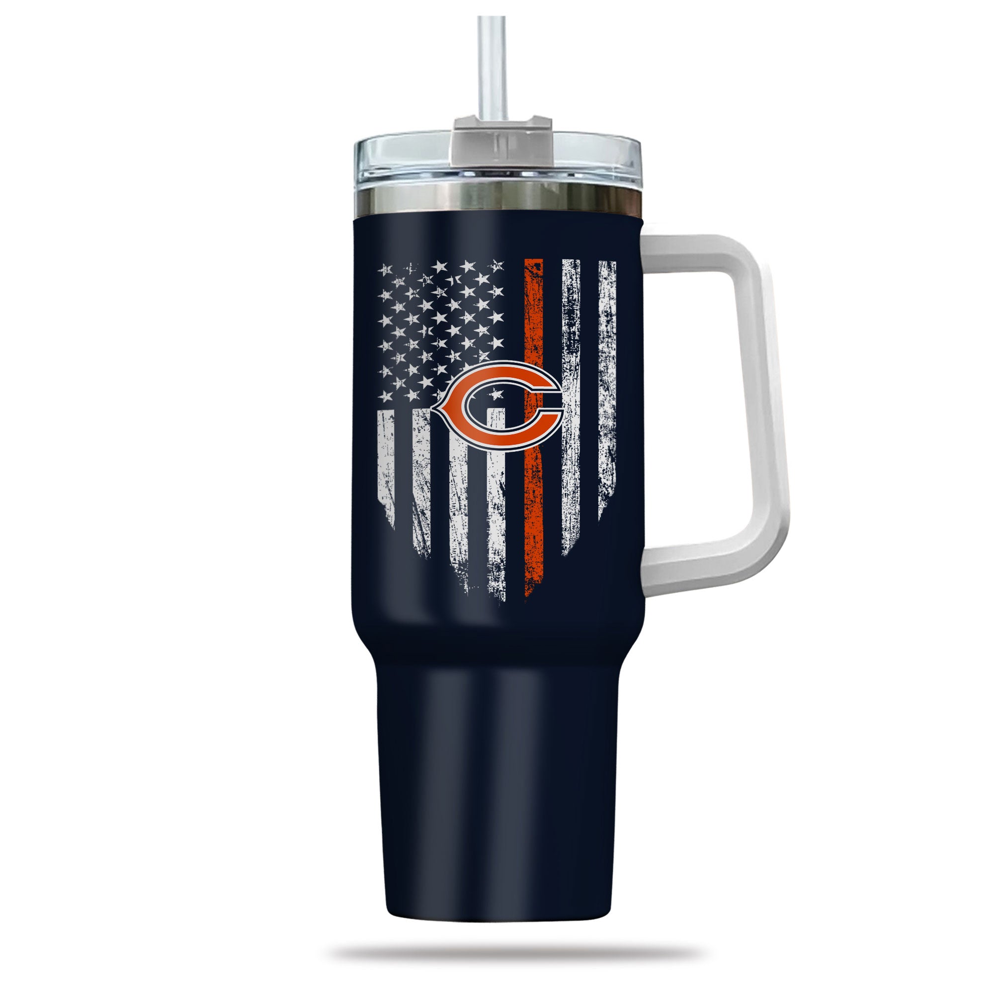 Old Man Bears Fan Tumbler - Patriotic Design for Diehard Fans - Image 2