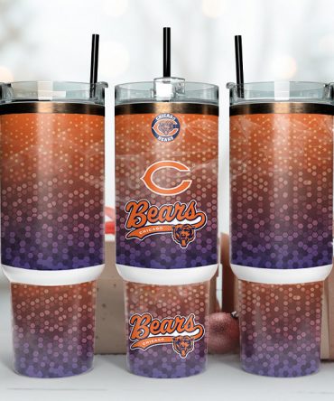 Chicago Bears Gradient Tumbler - Perfect Gift for Fans