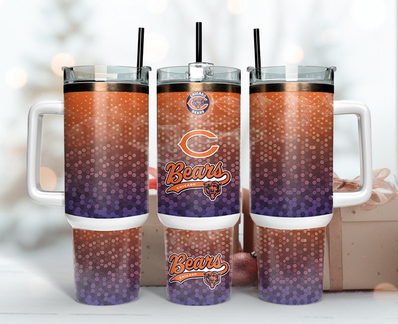 Chicago Bears Gradient Tumbler - Perfect Gift for Fans