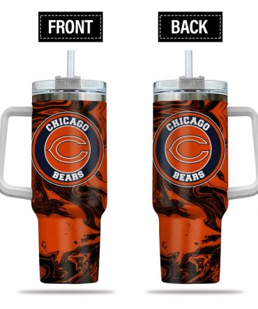 Chicago Bears Insulated Tumbler with Handle - Perfect for Game Day!