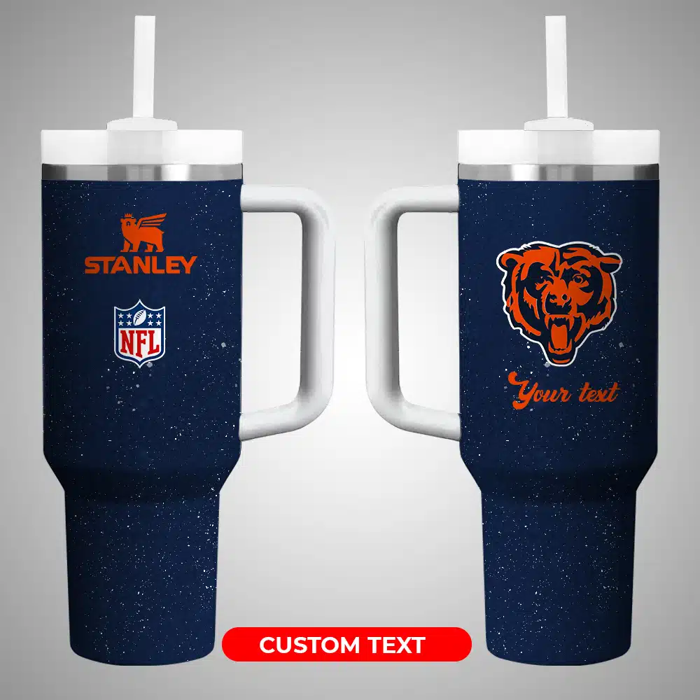 Customizable NFL Team Logo Tumbler with Straw - Personalized Gift