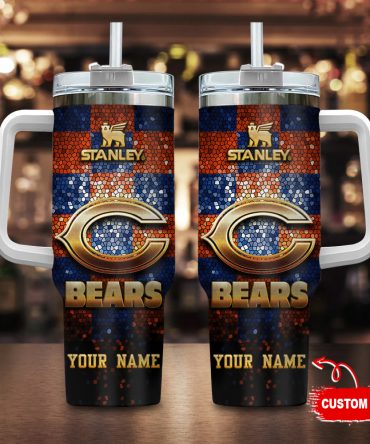 Customizable Stanley Bears Tumbler with Handle - Perfect Gift for Fans