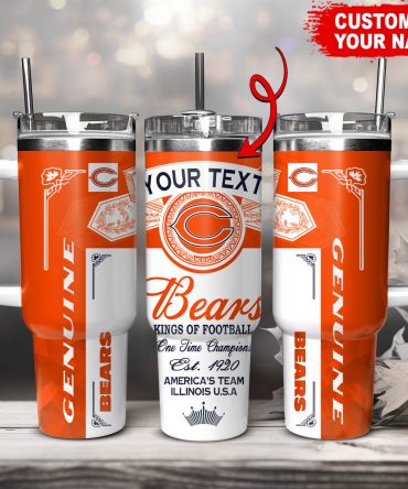Personalized Sports Team Tumbler - Custom Name & Logo Insulated Mug