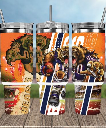 Roaring Football Beast Tumbler - Insulated Sports Fan Mug