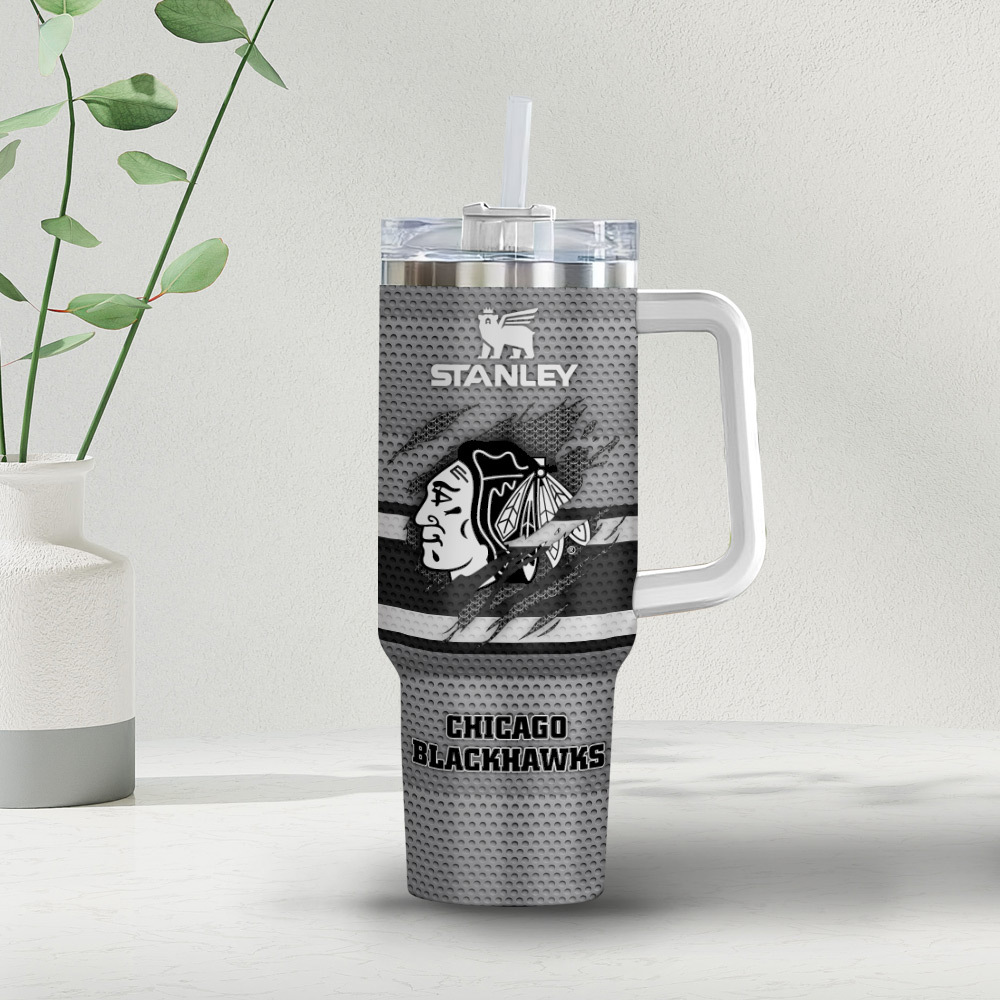 Stanley Chicago Blackhawks Insulated Tumbler with Handle - NHL Fan Essential - Image 4