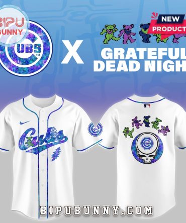 Chicago Cubs 2025 Grateful Dead Night Baseball Jersey