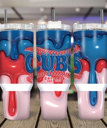 Vibrant Cubs Insulated Tumbler with Straw - Perfect for Fans & Everyday Use