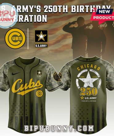 Chicago Cubs MLB x 250 U.S. Army Baseball Jersey