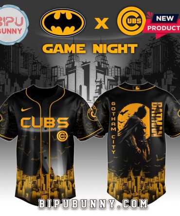Chicago Cubs MLB x Batman Game Night Baseball Jersey