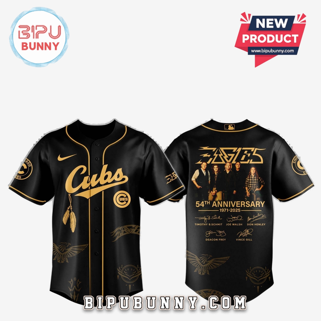 Chicago Cubs MLB x Eagles Band Music 2025 Baseball Jersey - Image 2