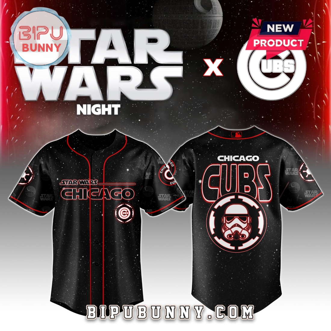 Chicago Cubs MLB x Star Wars Night 2025 Baseball Jersey
