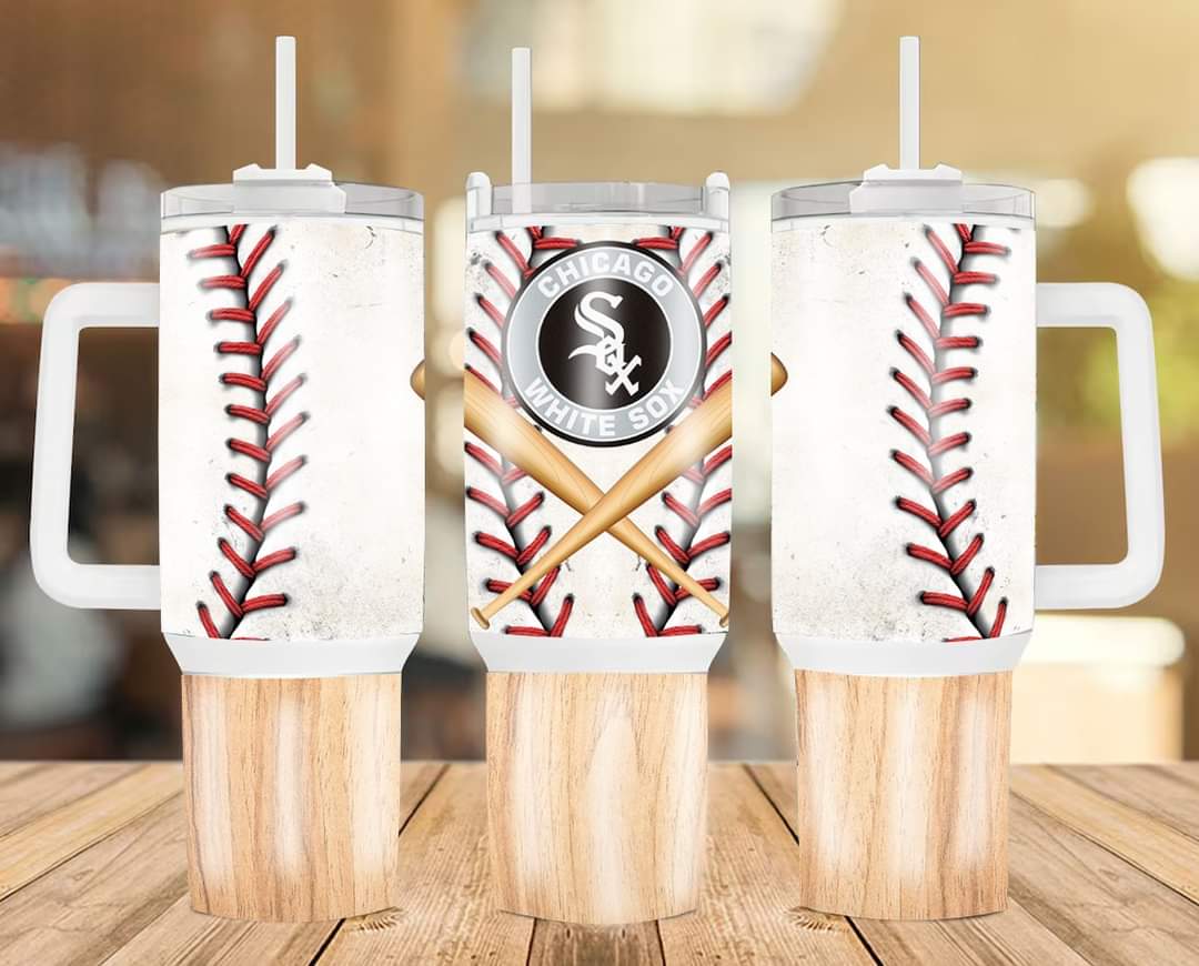 Chicago White Sox Baseball Tumbler with Handle - Perfect Gift for Fans