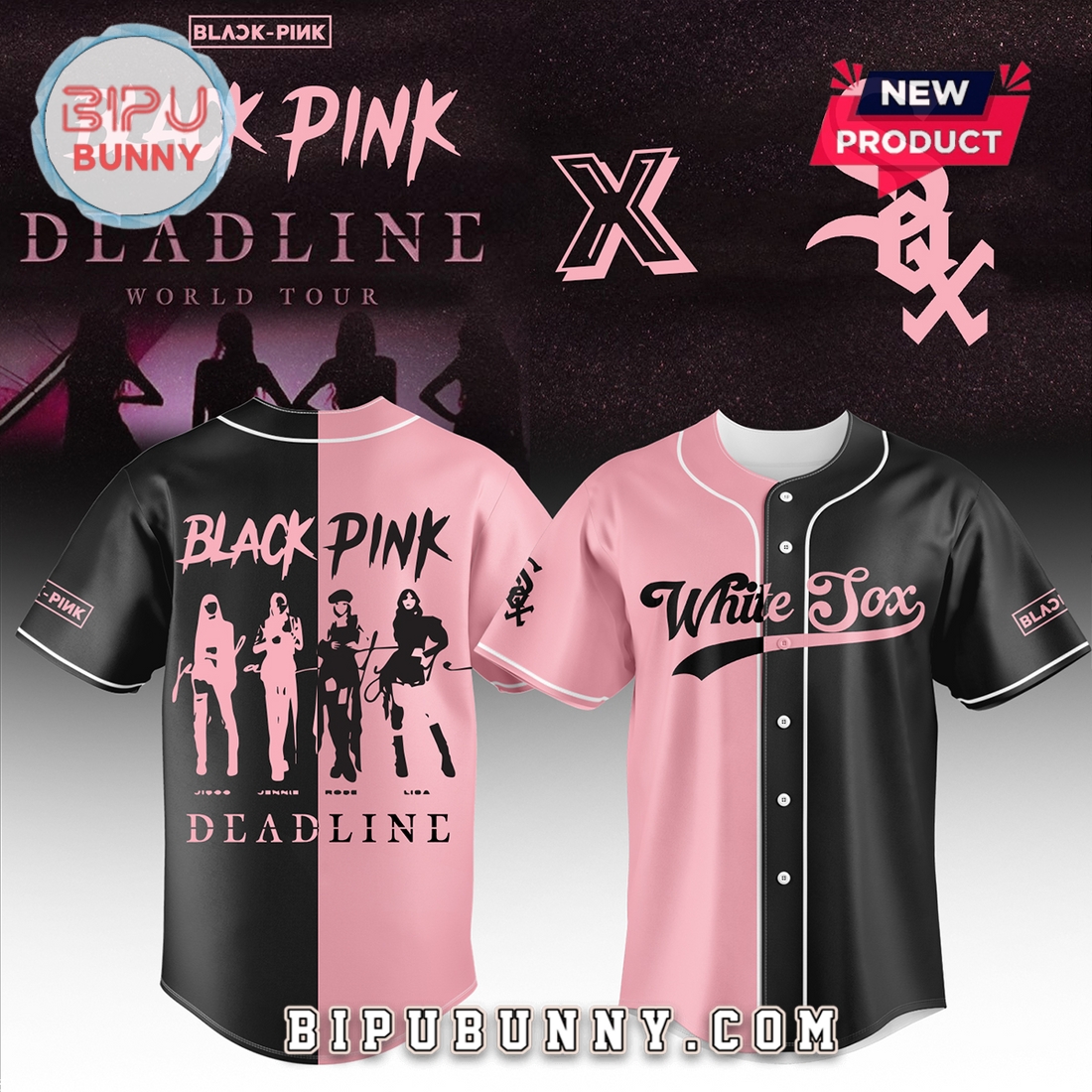Chicago White Sox MLB x BLACKPINK Baseball Jersey