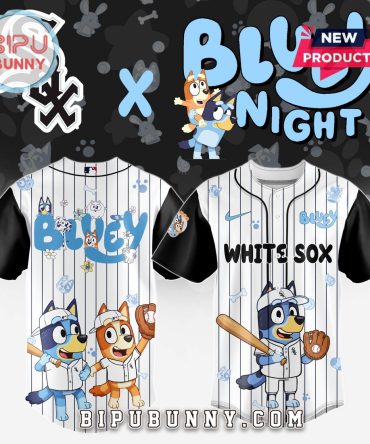 Chicago White Sox MLB x Bluey And Bingo Baseball Jersey