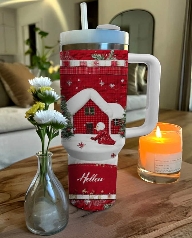Christmas Custom Stanley Quencher 40oz Stainless Steel Tumbler With Handle - Image 2