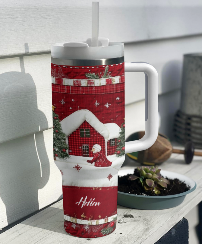 Christmas Custom Stanley Quencher 40oz Stainless Steel Tumbler With Handle - Image 3