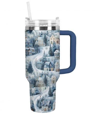 Christmas Joy Custom Stanley Quencher 40oz Stainless Steel Tumbler With Handle