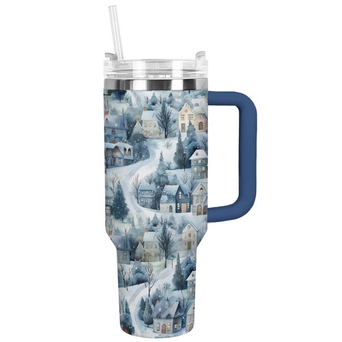 Christmas Joy Custom Stanley Quencher 40oz Stainless Steel Tumbler With Handle