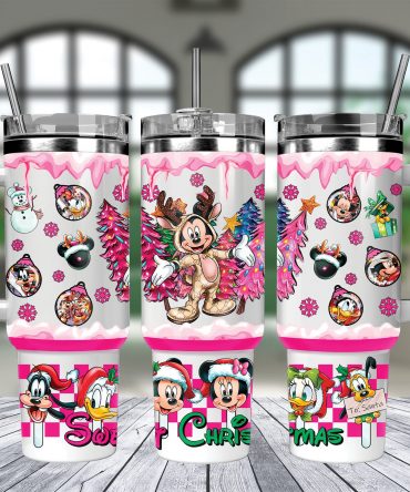 Festive Cartoon Character Christmas Tumbler - Perfect Holiday Gift!
