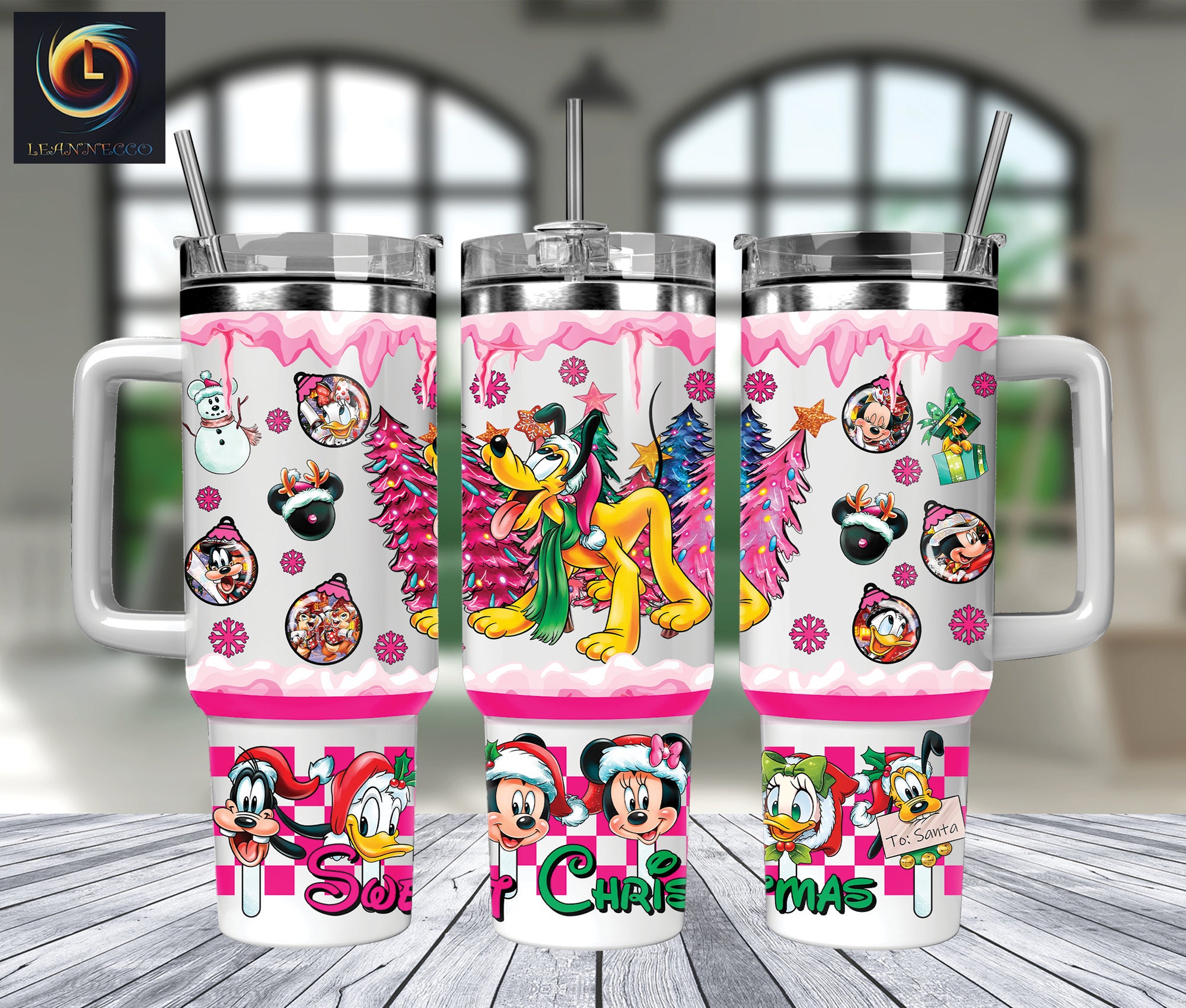 Festive Cartoon Characters Christmas Tumbler - Holiday Cheer in Every Sip!