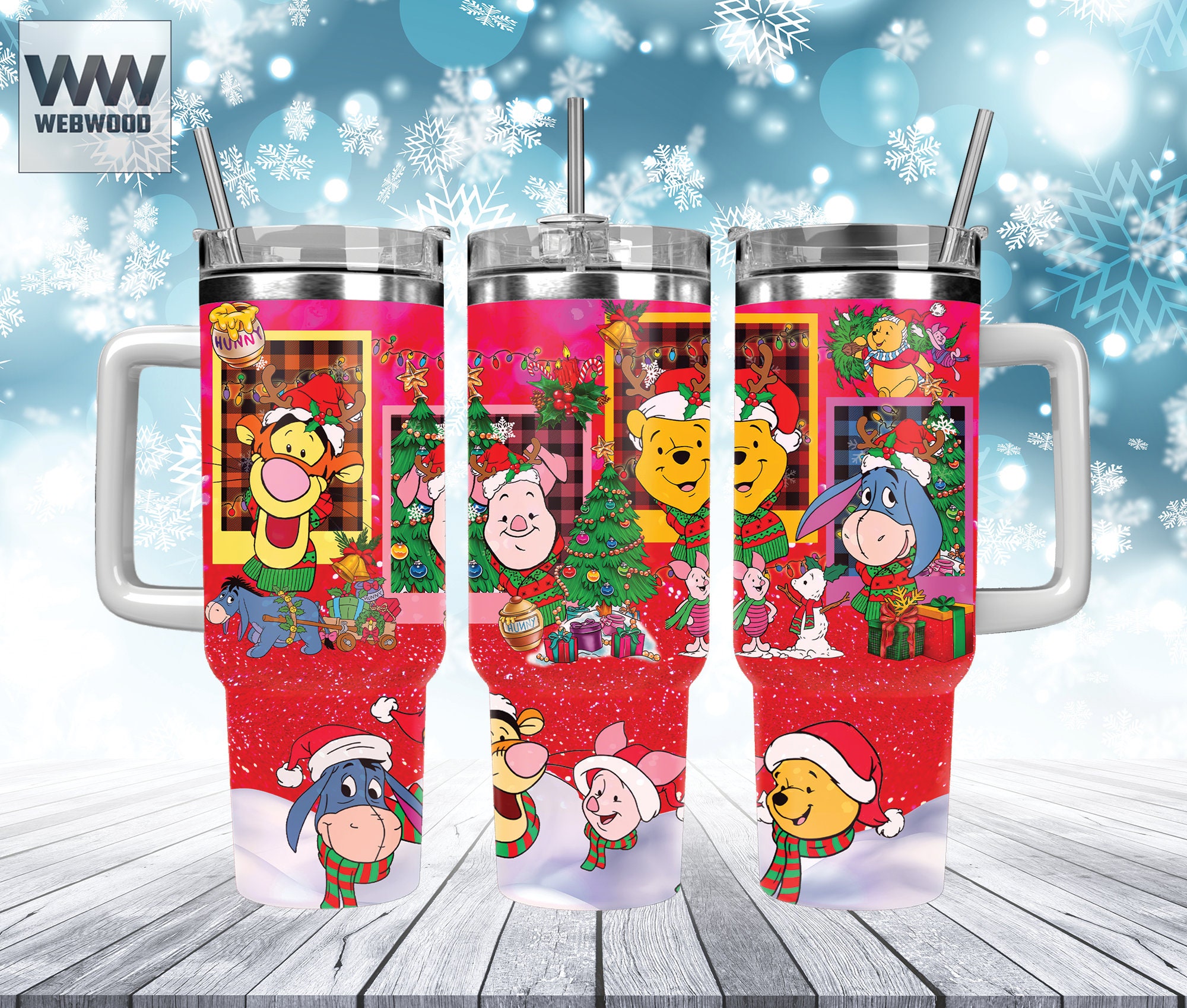 Festive Holiday Mug with Beloved Cartoon Characters - Perfect Christmas Gift!