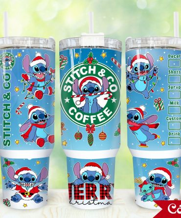 Festive Stitch & Co Coffee Travel Mug - Perfect Holiday Gift!