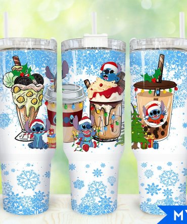 Festive Cartoon Character Insulated Tumbler with Straw - Perfect Holiday Gift