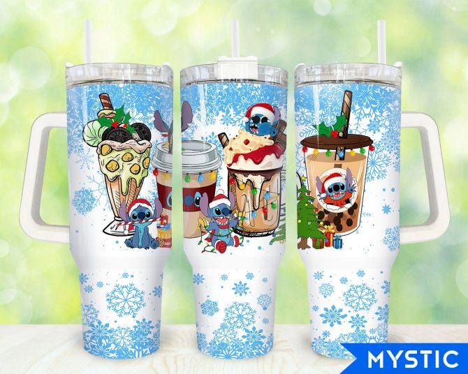 Festive Cartoon Character Insulated Tumbler with Straw - Perfect Holiday Gift