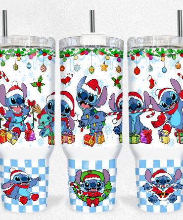 Festive Holiday Tumbler with Fun Cartoon Characters - Perfect Christmas Gift!