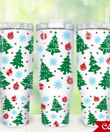 Festive Christmas Tree Tumbler with Handle - Perfect Holiday Gift