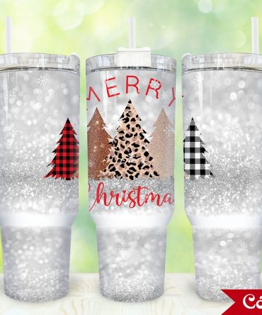 Festive Christmas Tree Tumbler with Handle - Perfect Holiday Gift for Coffee Lovers