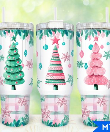 Festive Christmas Tree Tumbler - Holiday Cheer in Every Sip