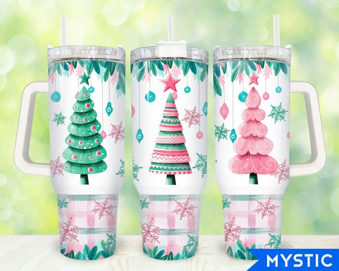 Festive Christmas Tree Tumbler - Holiday Cheer in Every Sip
