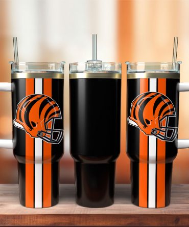 Sleek Football Team Insulated Tumbler with Handle - Perfect for Fans