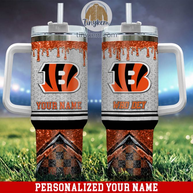 Personalized Custom Football Tumbler Cup with Handle - Add Your Name