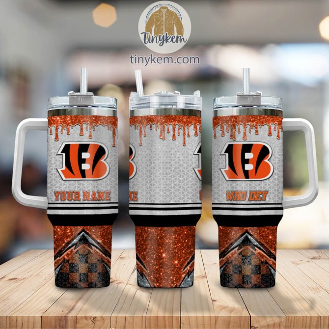 Personalized Custom Football Tumbler Cup with Handle - Add Your Name - Image 2