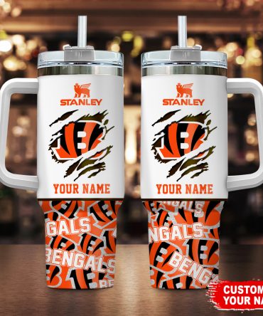 Personalized Bengals Tumbler - Custom Name, Durable & Stylish