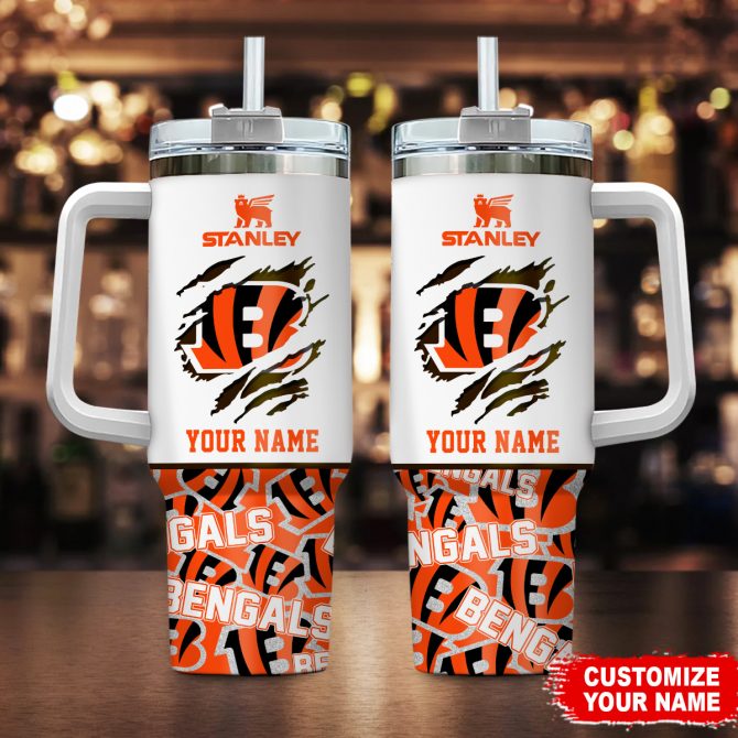 Personalized Bengals Tumbler - Custom Name, Durable & Stylish
