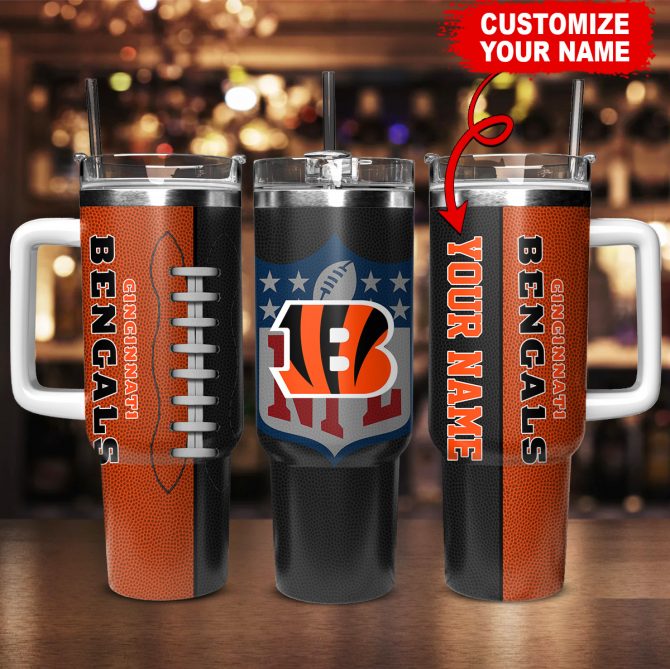 Custom Cincinnati Bengals Tumbler - Personalized Football Fan Gift - Image 2