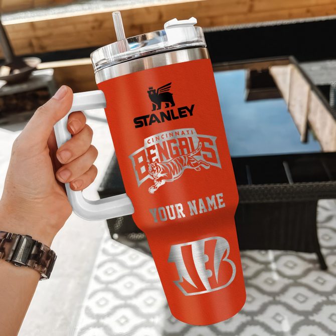 Custom Cincinnati Bengals Tumbler - Personalized Stanley Cup Gift - Image 3