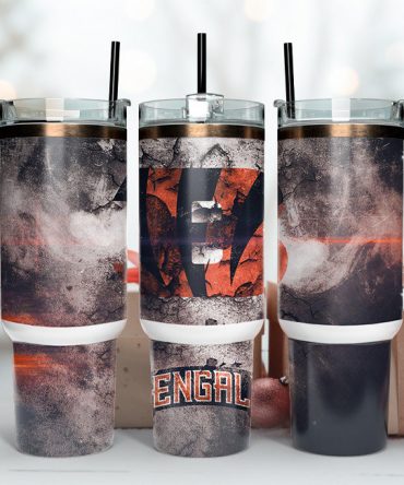Bengals Fan Tumbler - Double Wall Insulated Travel Mug with Handle